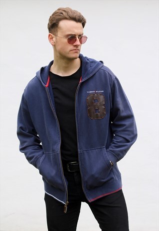 TOMMY HILFIGER USA VINTAGE HOODED SWEATSHIRT