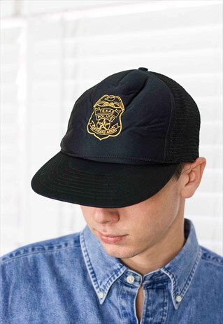 VINTAGE TEXAS POLICE OFFICERS ASS. CAP LOGO 90S ONE SIZE 2.1