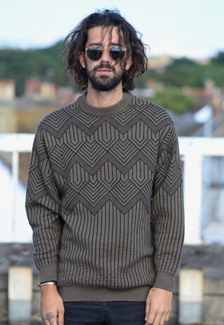 VINTAGE // 70'S // PATTERNED JUMPER