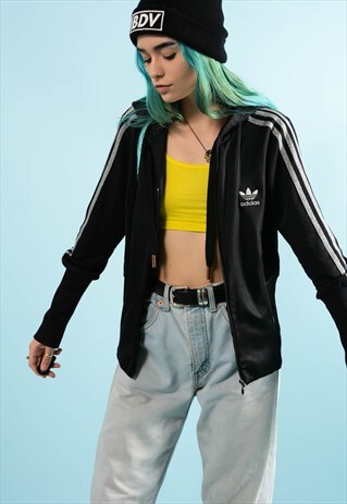 RETRO ADIDAS HOODIE TRACK JACKET