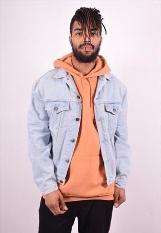 LEVI'S MENS VINTAGE DENIM JACKET SMALL BLUE 90'S