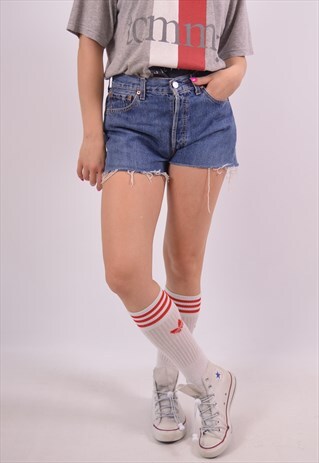 VINTAGE LEVI'S 501 DENIM SHORTS BLUE