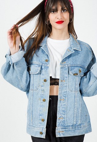 VINTAGE 80S ORIGINAL LEE BASIC DENIM JACKET / 0212