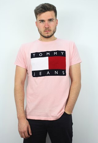 90'S PINK VELVET SPELL-OUT T-SHIRT