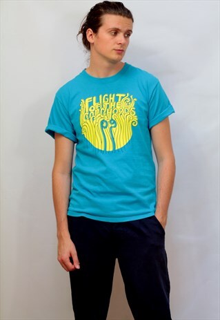 VINTAGE FLIGHT OF THE CONCORDS T-SHIRT IN BLUE