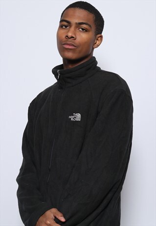 VINTAGE THE NORTH FACE FULL ZIP FLEECE BLACK