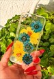 REAL PRESSED DAISIES AND COSMOS FLOWERS CLEAR PHONE COVER