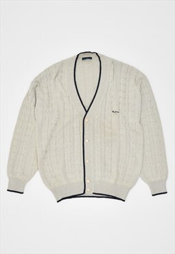 Vintage 80's Cardigan Sweater Beige