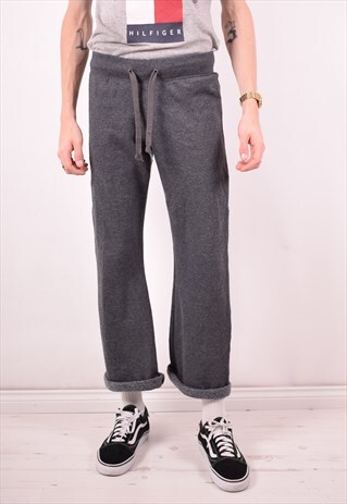 CHAMPION MENS VINTAGE TRACKSUIT TROUSERS SMALL GREY 90S