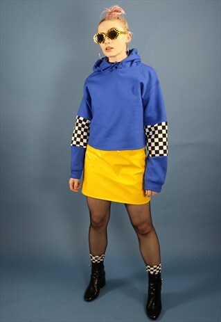 YELLOW PVC MINI SKIRT