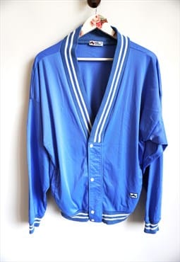 Vintage Bomber Jacket Oversize Light Blue 90s