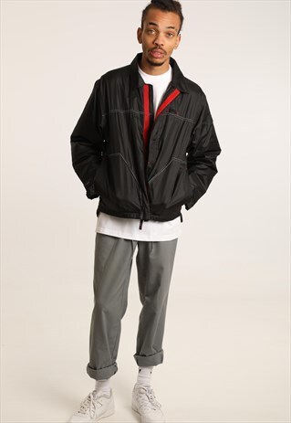 VINTAGE TOMMY JEANS FLEECE LINED JACKET