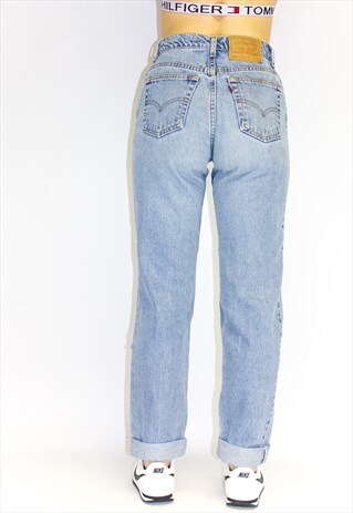 VINTAGE HIGH WAIST 80'S STONEWASH SLIM FIT JEANS
