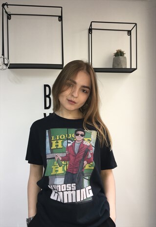 VINTAGE 90' AMAZING UNISEX BLACK COOL T-SHIRT