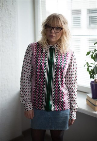 VINTAGE 70'S PATTERNED SHIRT