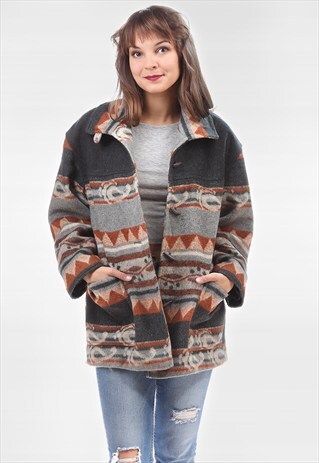 AZTEC BLANKET MINI COAT