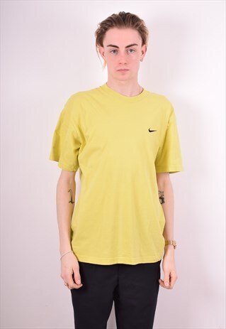 NIKE MENS VINTAGE T-SHIRT TOP LARGE GREEN 90S