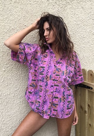 OVERSIZED RETRO 90S 80S VINTAGE UNISEX FESTIVAL SHIRT