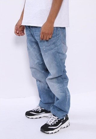 VINTAGE LEVI'S DISTRESSED JEANS LIGHT BLUE
