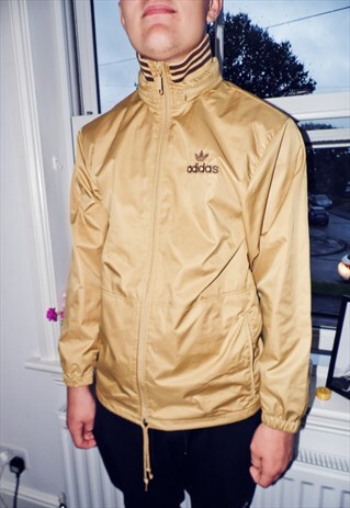 ADIDAS JACKET RETRO ZIP UP HOOD SPORTSWEAR MEN'S SIZE S