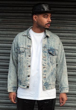 VINTAGE LEVI'S 90S STONEWASHED 423 DENIM TRUCKER JACKET