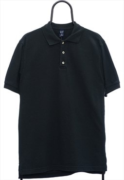 Vintage GAP Black Polo Shirt Mens