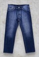 Blue Hugo Boss Jeans Texas Straight Leg W36 L33