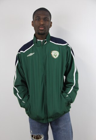 VINTAGE 90'S UMBRO IRELAND SPORTS JACKET