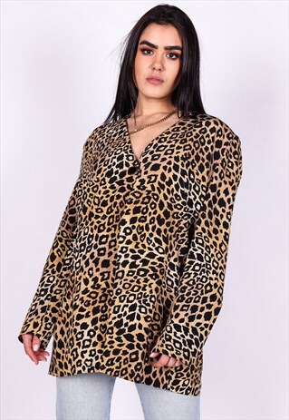 VINTAGE LEOPARD PRINT SHIRT S1529