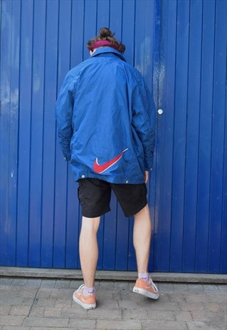 VINTAGE 90S DEADSTOCK NIKE BLUE COACHES JACKET BOMBER