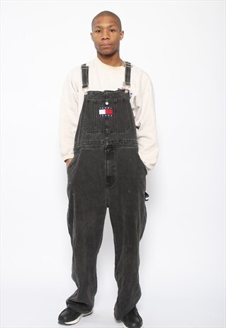 VINTAGE TOMMY JEANS DUNGAREES BLACK
