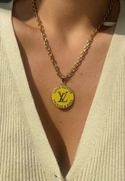 Authentic Louis Vuitton Pendant -Repurposed Necklace