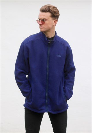 THE NORTH FACE USA NAVY BLUE JACKET