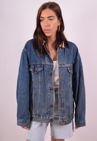 LEVI'S WOMENS VINTAGE DENIM JACKET MEDIUM BLUE 90S