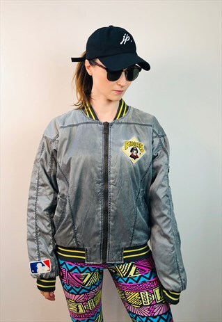 VINTAGE PITTSBURGH PIRATES BOMBER JACKET 80S MLB BASEBALL
