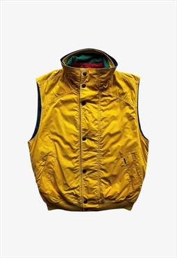 Vintage 90s Men's Paul & Shark Yachting Yellow Gilet