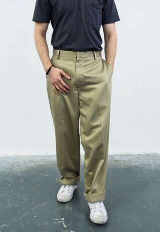 DOCKERS VINTAGE 1980S BEIGE TROUSERS