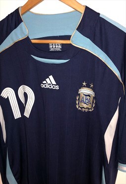 Vintage 2006 Argentina Adidas Messi Soccer Football Jersey 
