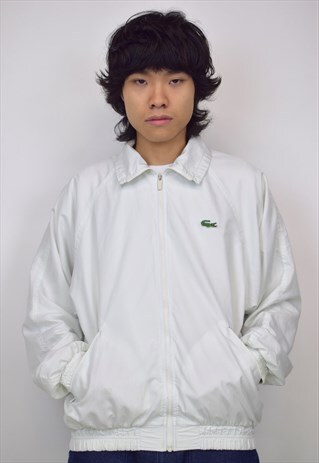 VINTAGE 90S LACOSTE WHITE JACKET