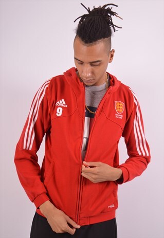 VINTAGE ADIDAS HOODIE SWEATER RED