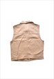 VINTAGE FENDI TOP CROP WAISTCOAT PINK BEIGE FF ZUCCA PRINT