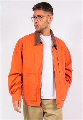 VINTAGE ORANGE CANVAS CHORE JACKET