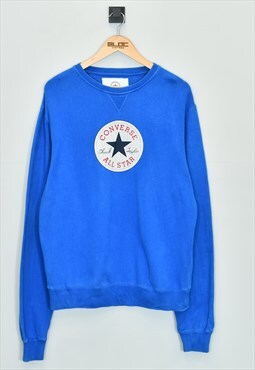 Vintage Converse Sweatshirt Blue XLarge