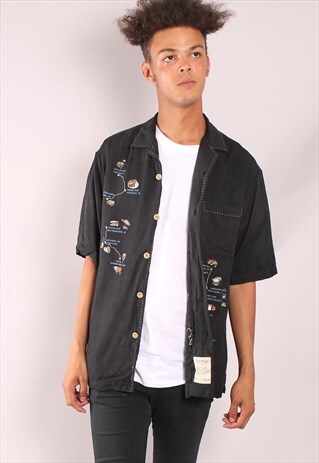 VINTAGE HAWAIIAN PATTERNED FESTIVAL SHIRT