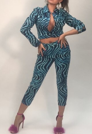 VINTAGE 90S VERSACE TWO PIECE JACKET TROUSERS SUIT