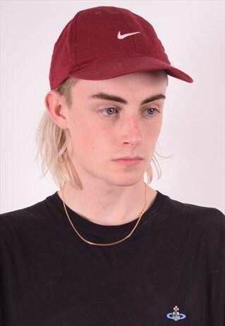 NIKE MENS VINTAGE CAP ONE SIZE MAROON 90S