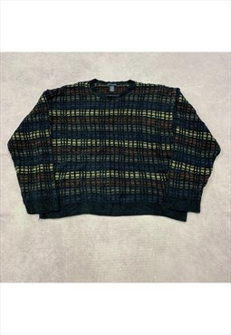 Vintage abstract knitted jumper Men's L