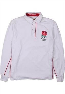 Vintage 90's England Rugby Polo Shirt England Rugby Long