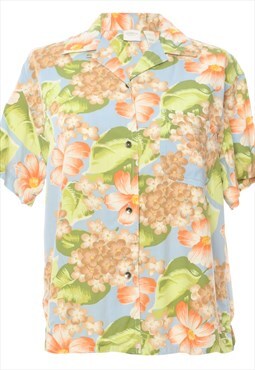 Hawaiian Print Liz Claiborne Shirt - M