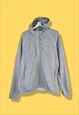 Vintage The North Face Fleece Hoodie in Grey L